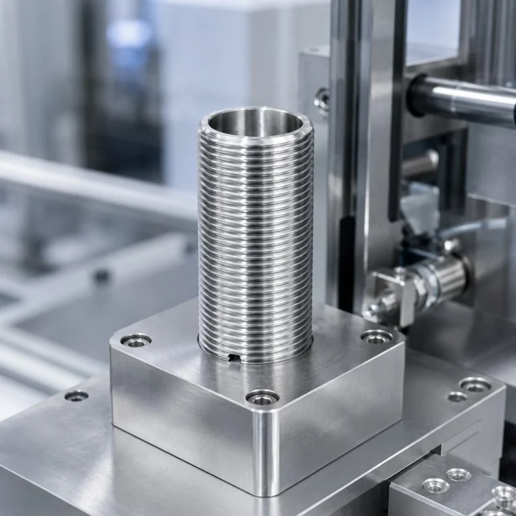 Precision CNC Machined External Threaded Sleeve