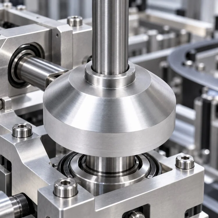 CNC Machined Conical Flange Disc Component