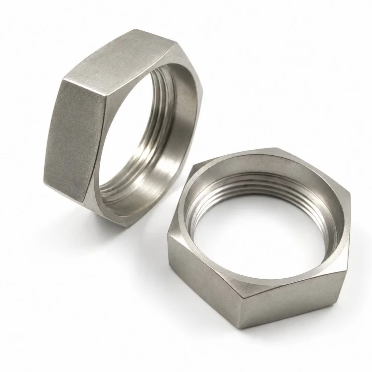 Precision CNC Machined Thin Hex Jam Nut